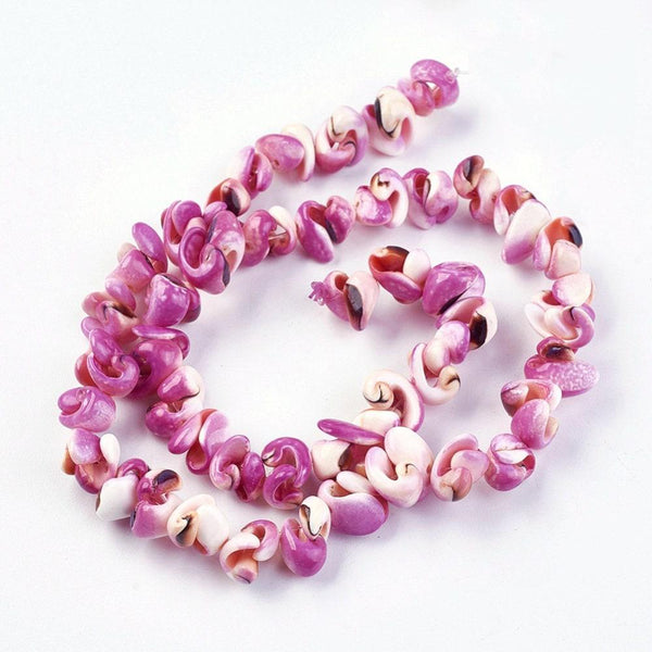 EP-perles coquillage naturel rose 7-12mm, le fil de 90 perles G3853