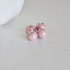 EP perles porcelaine rose irisé, perle ronde,perle céramique,porcelaine rose,bijou porcelaine,création bijoux, Les 5, 10mm-G2294