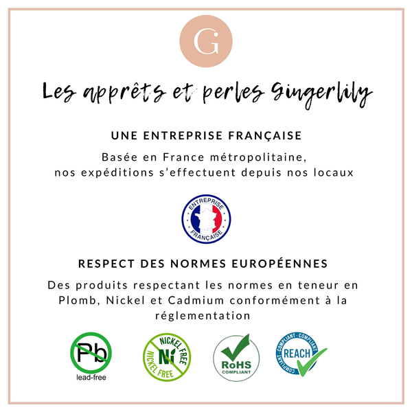 EP x 4 supports de bague couleur laiton doré avec anneau