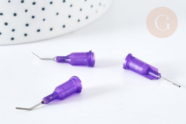 EP x 5 aiguilles incurvées en acier pour seringue 0.8mm G8128