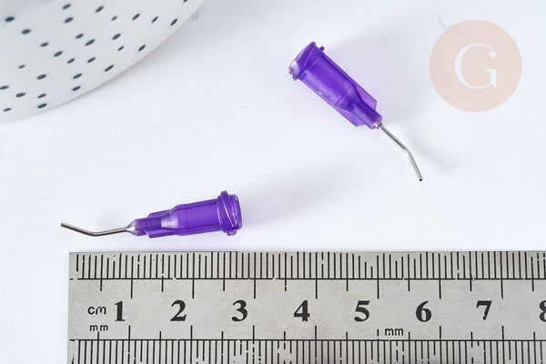 EP x 5 aiguilles incurvées en acier pour seringue 0.8mm G8128