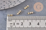 Element à coller zamac doré et zircon AB 57x2.2mm, x2 (G5252)