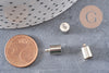 Embouts corde métal platine 5.5mm, x10 (G2134)