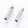 Embouts cordon et chaine acier 304 platine 7x1.6mm, x10 (G4048)