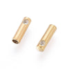 Embouts de cordon acier 304 inoxydable doré IP 7x2mm, x10 (G5250)