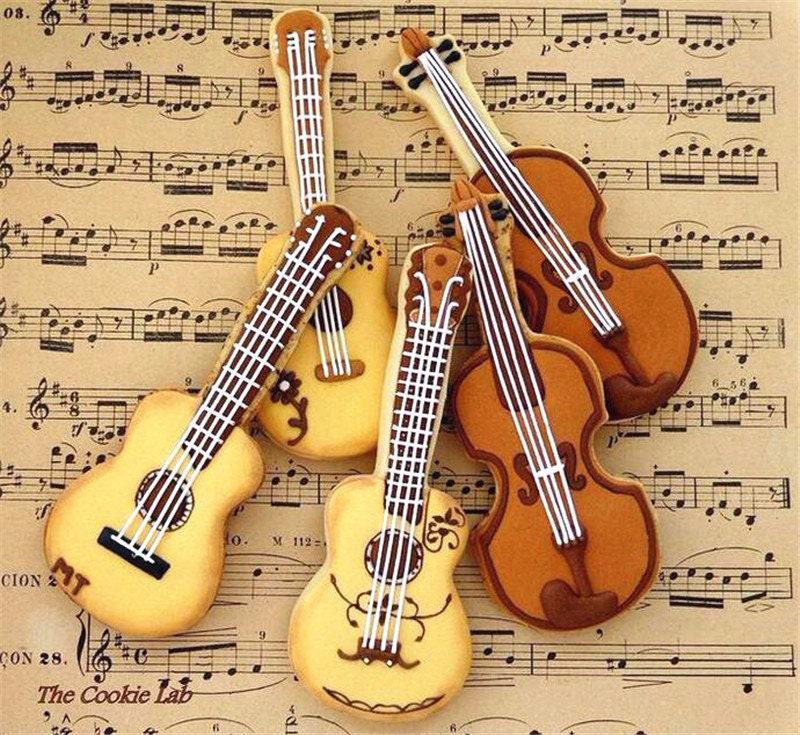 Emporte-pièce guitare, Moule patisserie, emporte-pièce en acier inoxydable pour cuisine gateau et loisirs créatifs,9cm, x1 G4018