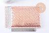 Enveloppes à bulles métallisé rose holographique 24x15cm, x10 (G10061)