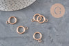 Fermoir boucle OT acier 304 inoxydable IP or rose 19mm, x1 (G11351)-Fermoirs-Gingerlily Perles