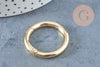 Fermoir mousqueton rond clapet XXL rond zamac doré 32.5mm, x1 (G9904)