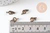 Fermoirs Marins laiton bronze 8mm, x10 (G10573)