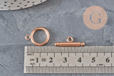 Fermoirs OT acier 304 inoxydable or rose 19-21mm, x1 (G11352)-Fermoirs-Gingerlily Perles