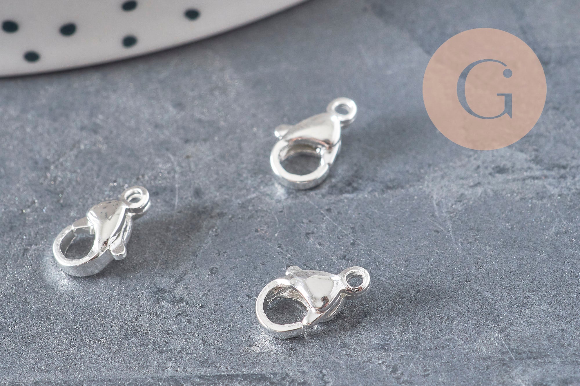 304 Stainless Steel Lobster Clasps, Silver Plated, 10mm, x10 (G11176)