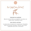Chaine extension laiton brut 45mm, x5 (G11109)