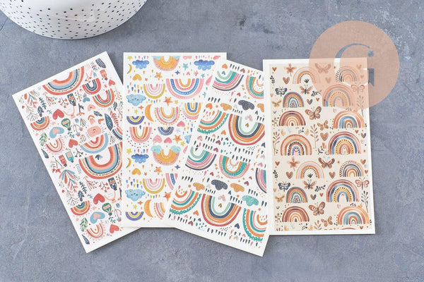 Feuille de transfert polymère – Arc-en-ciel x1 (G10547)