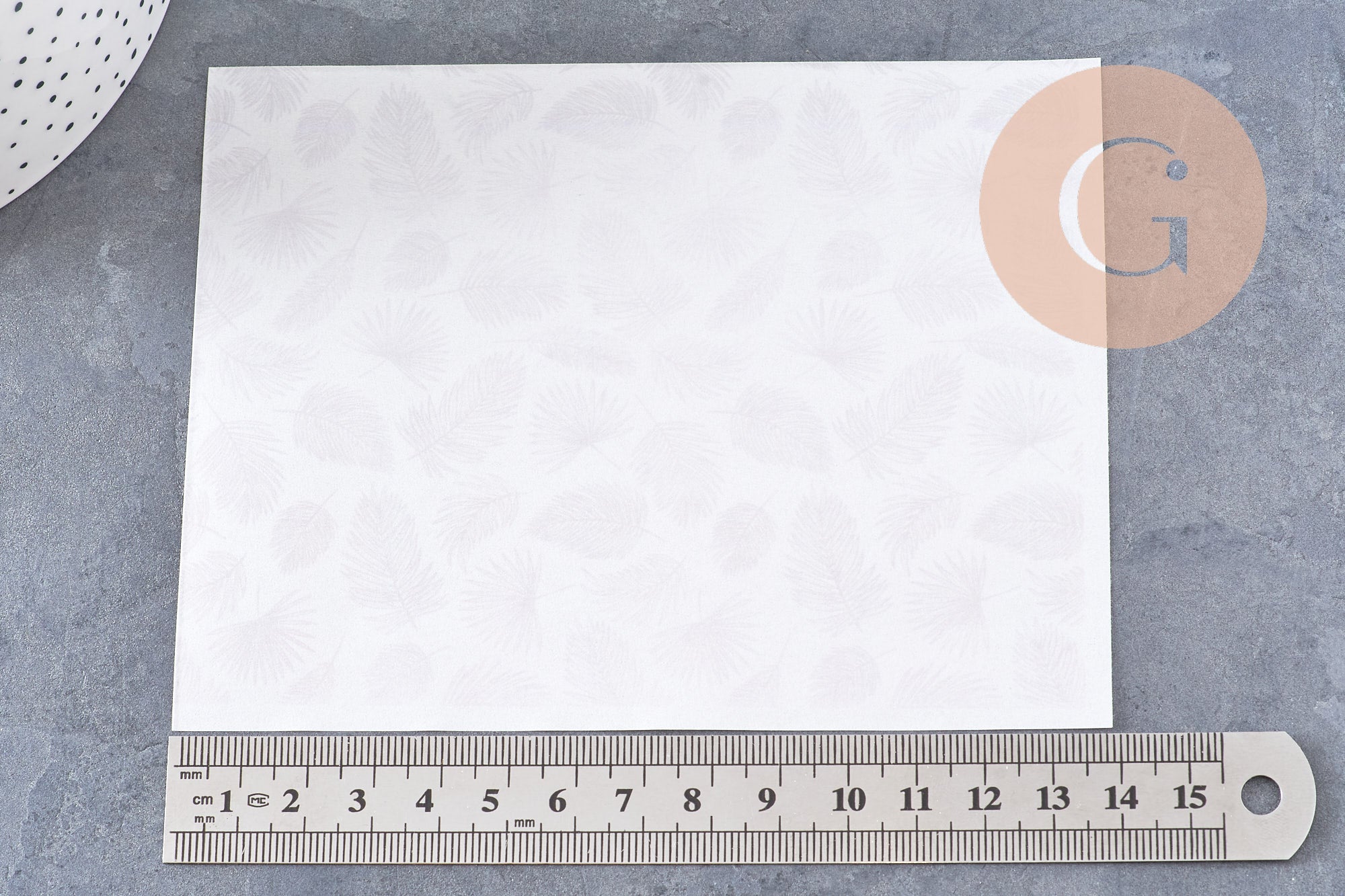 Feuille de transfert polymère – Feuilles grises 14x10 cm, x1 (G10777)