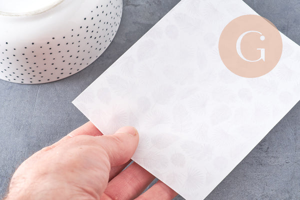 Feuille de transfert polymère – Feuilles grises 14x10 cm, x1 (G10777)