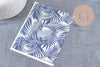 Feuille de transfert polymère – Grandes feuilles de palme marine 14x10 cm, x1 (G10774)