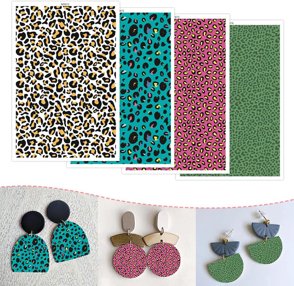 Feuille de transfert polymère – Léopard 14x9 cm, x1 (G10561)