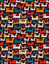 Feuille de transfert polymère – Motif Chats colorés 14x10 cm, x1 (G11013)