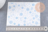 Feuille de transfert polymère – Motif Hiver bleu 14x10 cm, x1 (G10780)