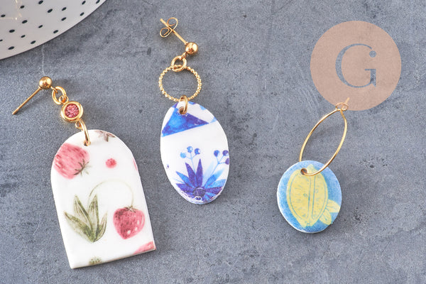 Feuille de transfert polymère – Motif automne Citrouilles 14x10 cm, x1 (G11012)