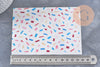 Feuille de transfert polymère – Motif confetti 14x10 cm, x1 (G11015)