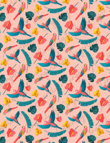 Feuille de transfert polymère – Perroquets multicolores 14x10 cm, x1 (G10771)