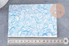 Feuille de transfert polymère – Vagues bleues 14x10 cm, x1 (G10790)