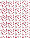 Feuille de transfert polymère – cerises 14x10 cm, x1 (G10765)