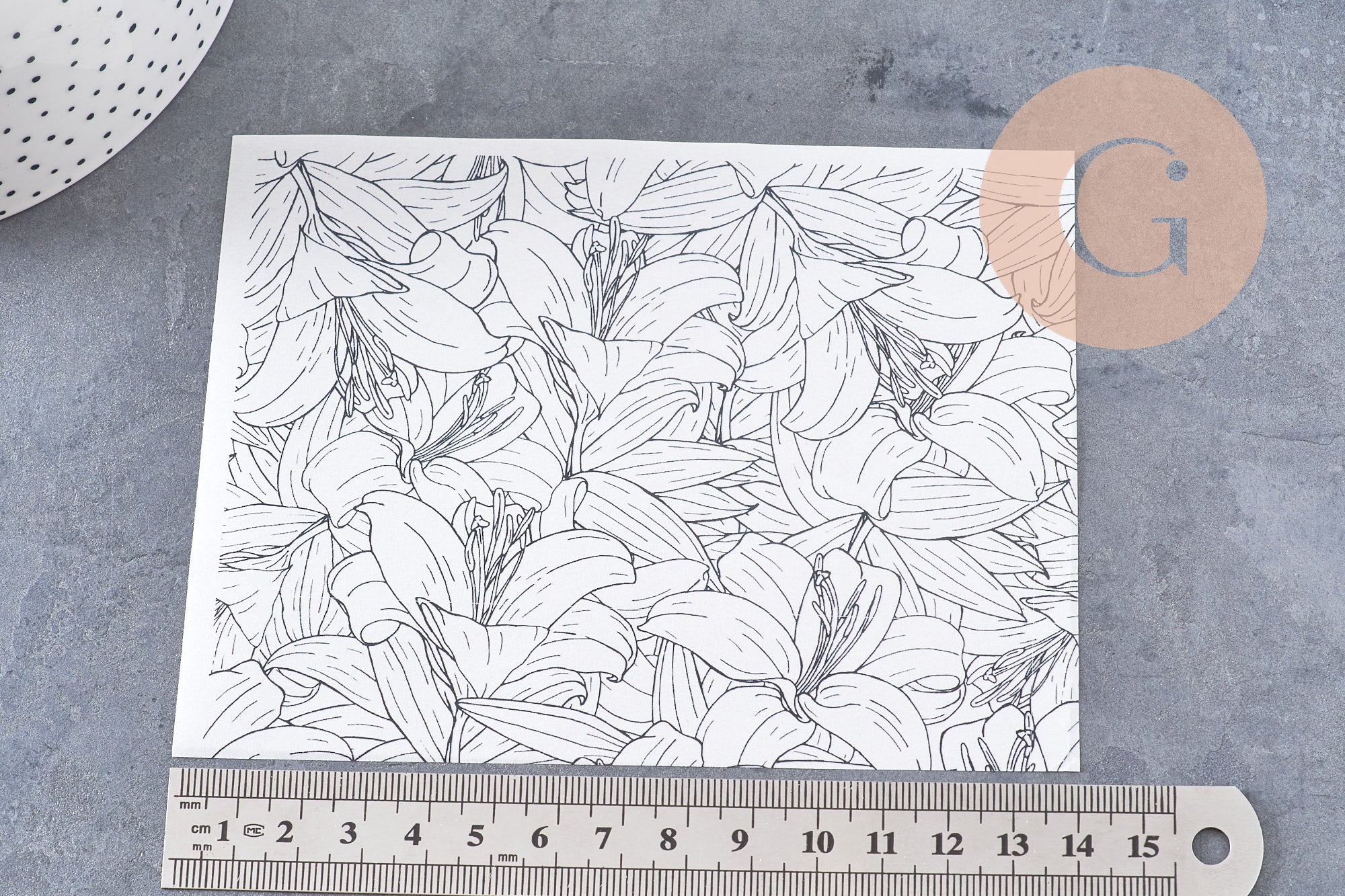 Feuille de transfert polymère – fleurs tropicales 14x10 cm, x1 (G10786)