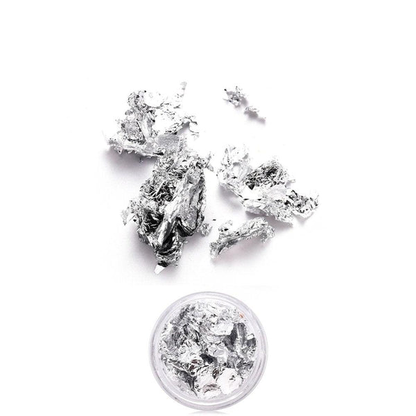 Feuille métal argenté , x4gr (G5835)