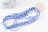 Fil à broder polyester dégradé bleu violet 0.5mm, fil original, pour bracelet brésilien, fil à broder ou scrapbooking, x8 mètres G9354