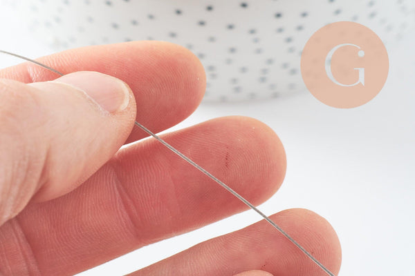 Fil câblé gainé acier inoxydable 0.5mm, x1 bobine de 50 mètres (G9770)