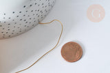 Fil d'acier inoxydable doré IP 0.6mm, x1 mètre (G7700)