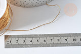 Fil d'acier inoxydable doré IP 0.6mm, x1 mètre (G7700)