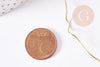 Fil d'acier 304 inoxydable doré IP 0.7mm x1 mètre (G3244)