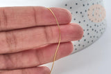 Fil d'acier inoxydable doré IP 0.6mm, x1 mètre (G7700)