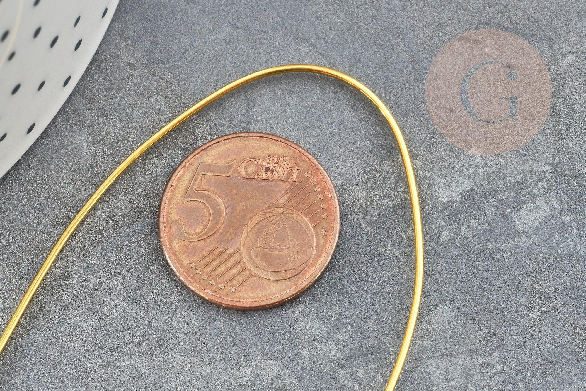 Fil de cuivre doré 1mm, x1 bobine de 2.5mètres (G9379)