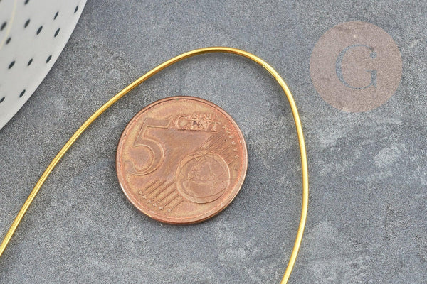 Fil de cuivre doré 1mm, x1 bobine de 2.5mètres (G9379)
