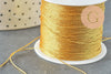 Fil doré métallisé en polyester 0.4m , x1 bobine de 50 mètres (G5943)