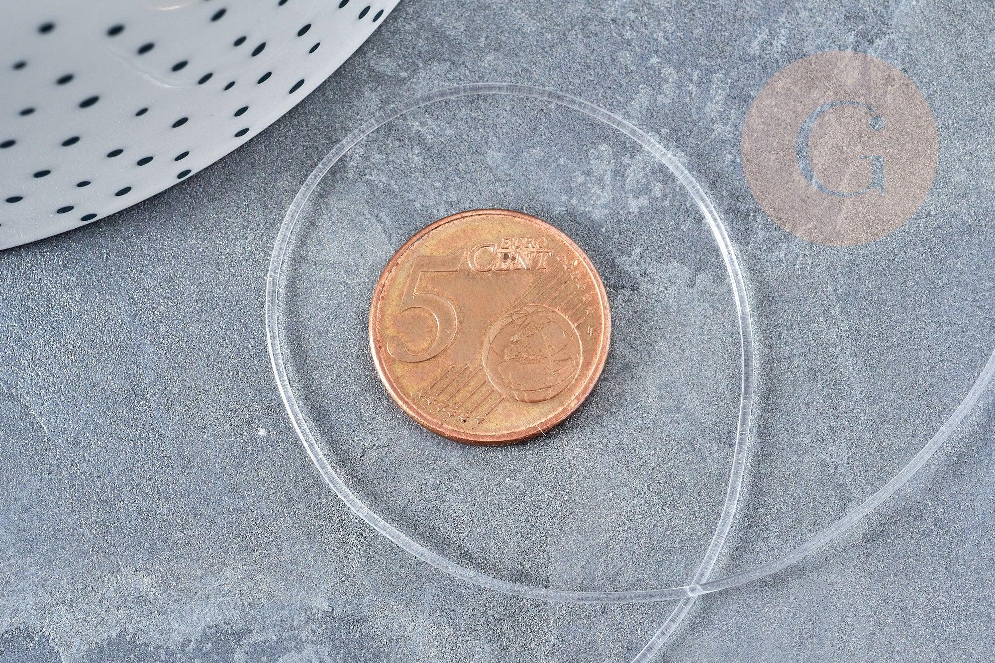 Fil élastique nylon transparent 1mm, x1 bobine de 12.5m (G8475)