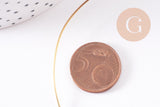 Fil métallique laiton brut 0.8mm / 20gauges, x1 mètre (G10687)