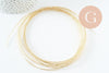 Fil métallique laiton doré torsadé fin 0.8mm, x1 mètre (G9643)