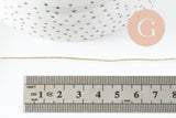 Fil métallique laiton doré torsadé fin 0.8mm, x1 mètre (G9643)