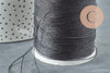Fil noir métallisé 0.6mm, x5 Mètres (G1046)