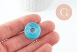 Fil pour tissage de perles delica miyuki nylon bleu turquoise 0.1mm, x1 rouleau (G10568)