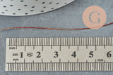 Fil rouge or métallisé en polyester 0.4mm,fil Couture, broderie,fil or,fil métallique, bobine de 50 mètres, x1 G5942