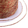 Fil rouge or métallisé en polyester 0.4mm,fil Couture, broderie,fil or,fil métallique, bobine de 50 mètres, x1 G5942