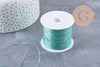 Fil vert or métallisé en polyester 0.4mm, x1 bobine de 50 mètres (G10064)