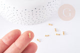 Gouttes finition acier 304 inoxydable doré 6mm, x10 (G1726)